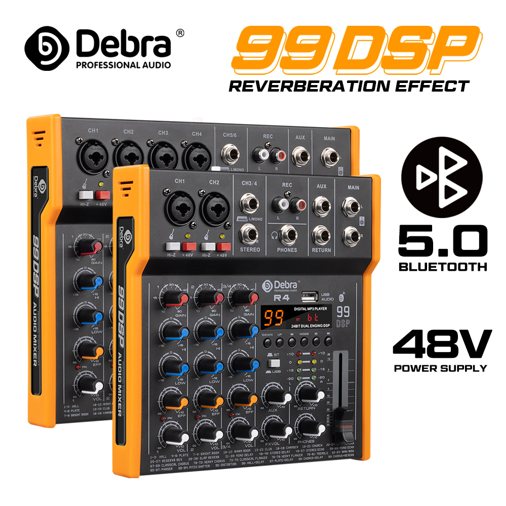 Audio Music Dj - Debra R4/R6 Mixeur audio multi-canaux 6