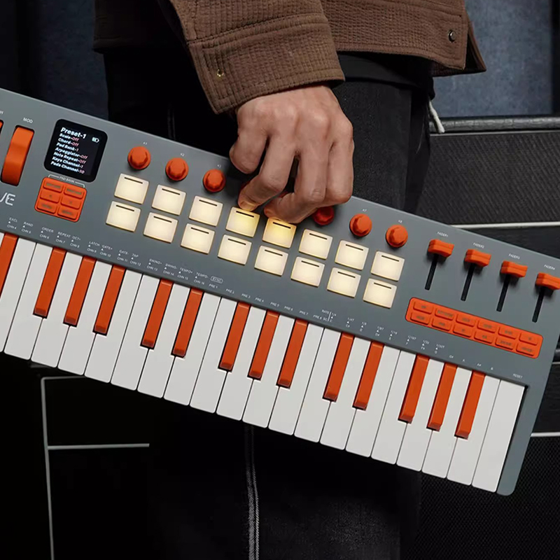 Midi Controller Pad - Clavier MIDI Portable à 37 touches,