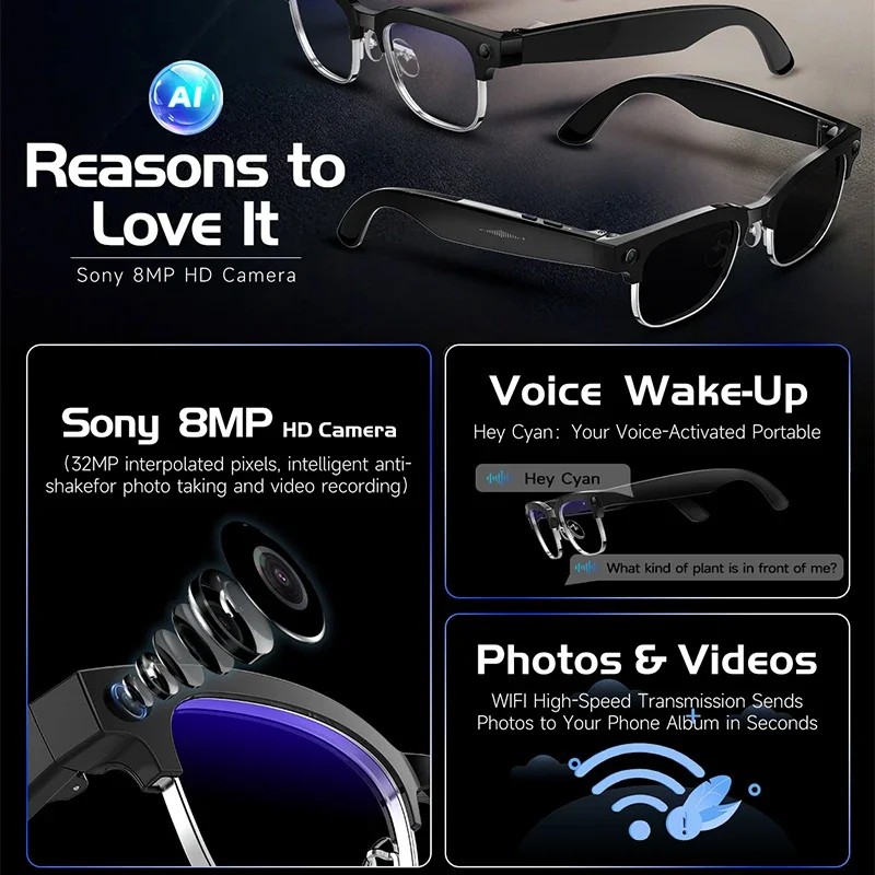 Lunettes intelligentes W630, c - Audio Music Image avis et prix