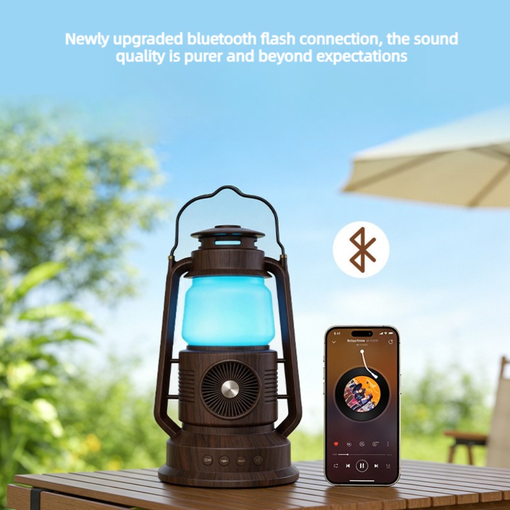 Lanterne vintage avec haut-par - Audio Music Spotify avis et prix